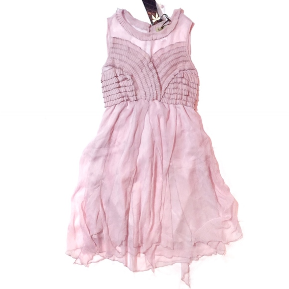 NWT Ruffle Chiffon Cocktail Party Dress - Picture 1 of 7